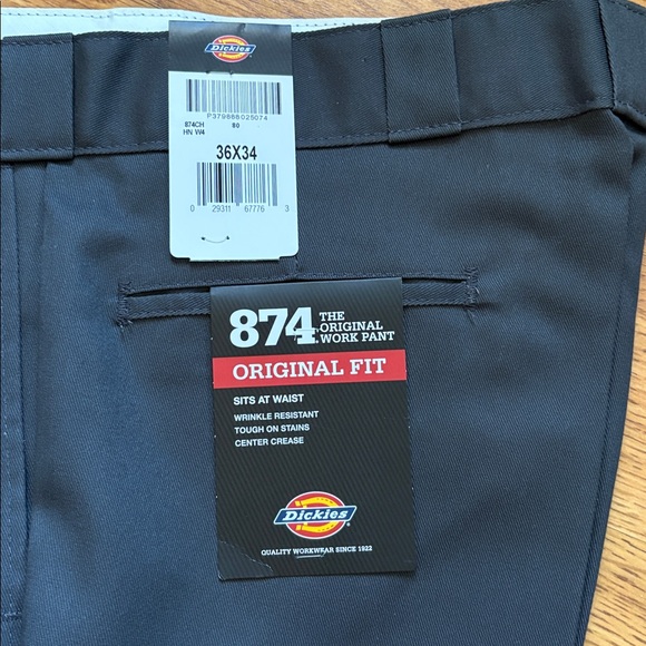 Dickies 874 Original Fit Charcoal Grey 36x34 - Picture 5 of 7